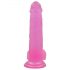 Lovetoy Jelly Studs - realistični dildo s postoljem - 20 cm (roza)