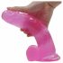 Lovetoy Jelly Studs - realistični dildo s postoljem - 20 cm (roza)