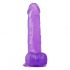 Lovetoy Jelly Studs - realistični dildo s postoljem - 20 cm (ljubičasti)