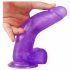 Lovetoy Jelly Studs - realistični dildo s postoljem - 20 cm (ljubičasti)