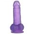 Lovetoy Jelly Studs - realistični dildo s bazom - 15 cm (ljubičasti)