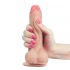 Lovetoy Sliding-Skin - dvoslojni dildo - 18 cm (prirodni) 