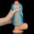 Lovetoy Training Master - dvostrani rebrasti masturbator (plavi) 