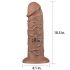 Lovetoy Chubby - realističan dildo s vakuumom - 25 cm (prirodni) 