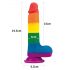 Lovetoy Prider - realistični dildo za testise - 20 cm (duga) 