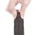 Lovetoy Sliding-Skin - dvoslojni dildo - 18 cm (smeđi) 