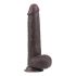 Lovetoy Sliding-Skin - dvoslojni dildo - 23 cm (smeđi) 