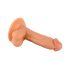 Mr. Rude - realističan dildo s ljepljivim potplatima, testisi - 17 cm (prirodni) 