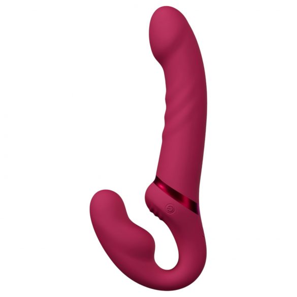 LOVENSE Lapis - bežični strap-on vibrator (crveni)