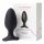 LOVENSE Hush 2 L - punjivi mali analni vibrator (57 mm) - crni 