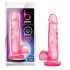 bjours Sweet N Hard 4 - stopala, dildo za testise (roza) 