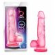 bjours Sweet N Hard 4 - stopala, dildo za testise (roza) 