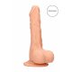 RealRock Dong 7 - realističan, dildo za testise (17 cm) - prirodan 