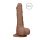 RealRock Dong 7 - realističan, dildo za testise (17 cm) - tamno prirodan 