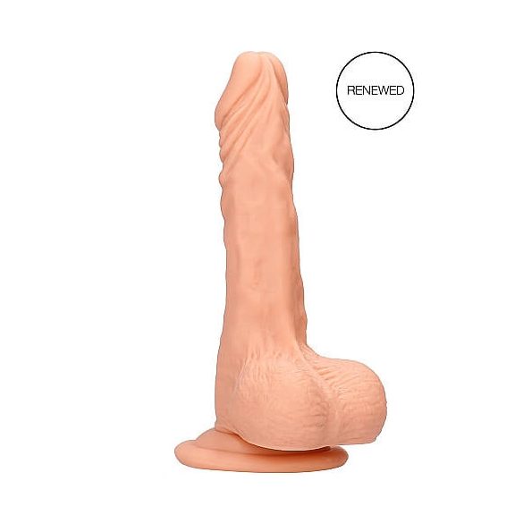 RealRock Dong 8 - realističan, dildo za testise (20 cm) - prirodan 