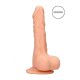 RealRock Dong 8 - realističan, dildo za testise (20 cm) - prirodan 