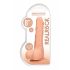 RealRock Dong 8 - realističan, dildo za testise (20 cm) - prirodan 