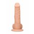 RealRock Dong 8 - realističan, dildo za testise (20 cm) - prirodan 