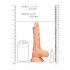 RealRock Dong 8 - realističan, dildo za testise (20 cm) - prirodan 