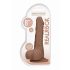 RealRock Dong 8 - realističan, testikularni dildo (20cm) - tamno prirodan 