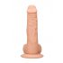 RealRock Dong 9 - realističan, dildo za testise (23 cm) - prirodan 