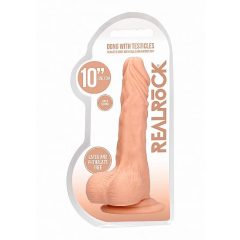   RealRock Dong 10 - realističan, dildo za testise (25 cm) - prirodan