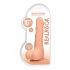 RealRock Dong 10 - realističan, dildo za testise (25 cm) - prirodan 