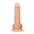 RealRock Dong 10 - realističan, dildo za testise (25 cm) - prirodan 