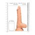 RealRock Dong 10 - realističan, dildo za testise (25 cm) - prirodan 