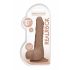 RealRock Dong 10 - realističan, testikularni dildo (25 cm) - tamno prirodan 