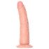 RealRock Slim - ljepljivi, realistični dildo - 15,5 cm (prirodni) 