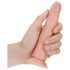 RealRock Slim - ljepljivi, realistični dildo - 15,5 cm (prirodni) 