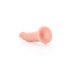 RealRock Slim - ljepljivi, realistični dildo - 15,5 cm (prirodni) 