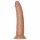 RealRock Slim - realističan dildo s vakuumom 15,5 cm (tamni prirodni) 