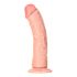 RealRock - realistični dildo s vakuumom - 15,5 cm (prirodni) 