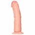 RealRock - realistični dildo s vakuumom - 15,5 cm (prirodni) 