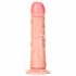 RealRock - realistični dildo s vakuumom - 15,5 cm (prirodni) 