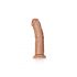 RealRock - realističan dildo s vakuumom - 15,5 cm (tamni prirodni) 