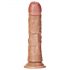 RealRock - realističan dildo s vakuumom - 15,5 cm (tamni prirodni) 