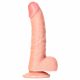 RealRock - realistični dildo sa vakuumom, testis - 15,5 cm (prirodni) 