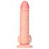 RealRock - realistični dildo sa vakuumom, testis - 15,5 cm (prirodni) 