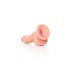 RealRock - realistični dildo sa vakuumom, testis - 15,5 cm (prirodni) 