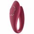 Raytech Rose - punjivi, vodootporni vibrator za par (crveni) 