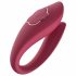 Raytech Rose - punjivi, vodootporni vibrator za par (crveni) 