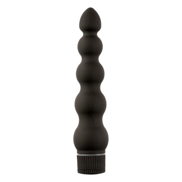 Black Magic 7 - kruti analni vibrator s 5 kuglica (crni)