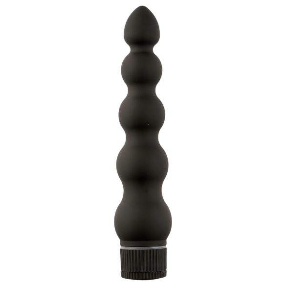 Black Magic 7 - kruti analni vibrator s 5 kuglica (crni)