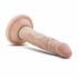 Dr. Skin 5 - realističan dildo s ljepljivim potplatom - prirodan (14,5 cm) 