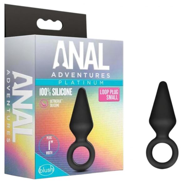 Anal Adventures Platinum S - analni dildo (crni) - mali