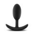 Analne avanture Platinum M - loptasti analni dildo - crni (srednji) 