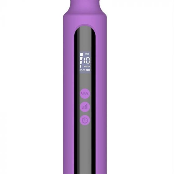 Engily Ross Aura - punjivi, digitalni vibrator za masažu (ljubičasti)